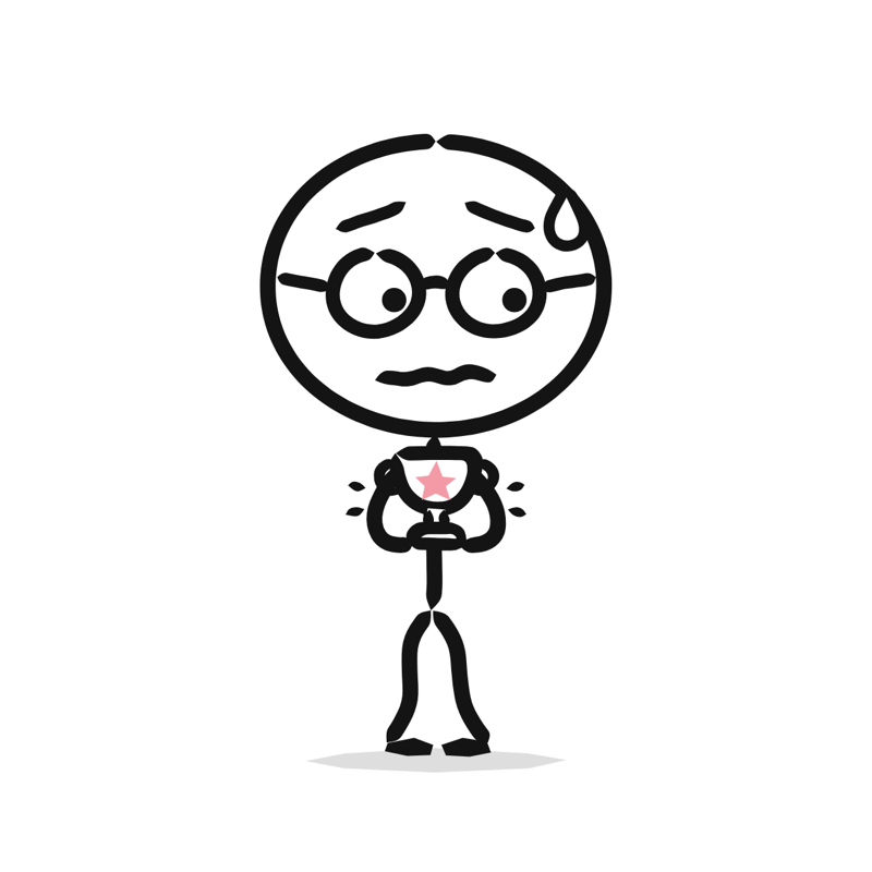 Appraisal season: a simple Big Heads style line drawing