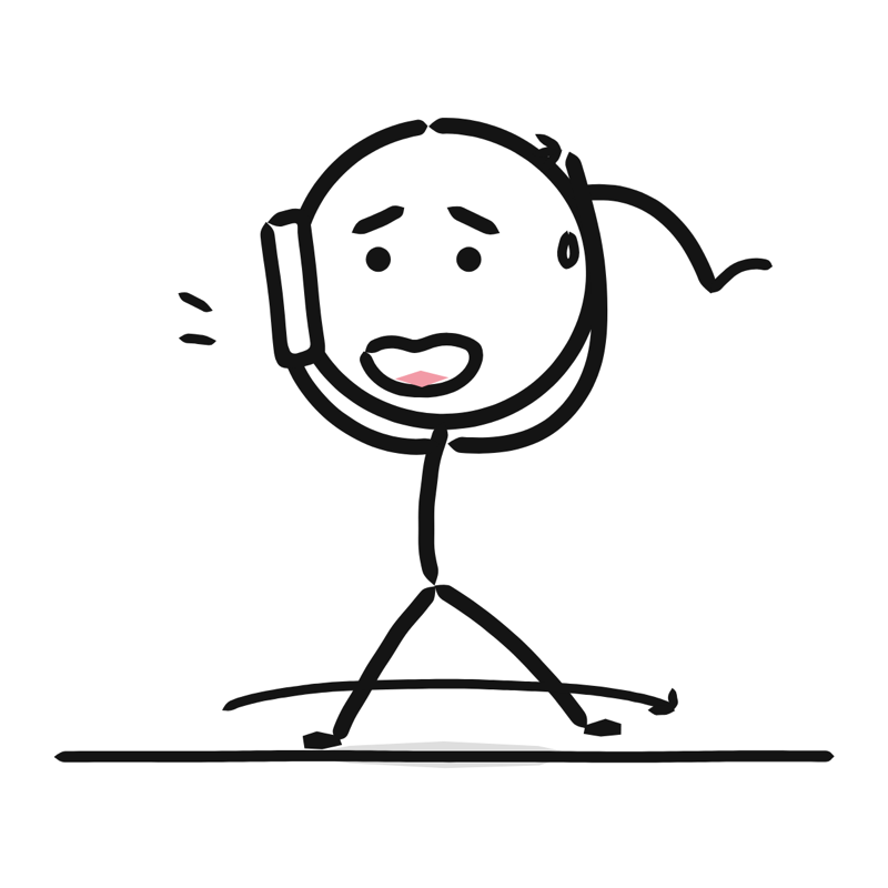 Client call: a simple Big Heads style line drawing