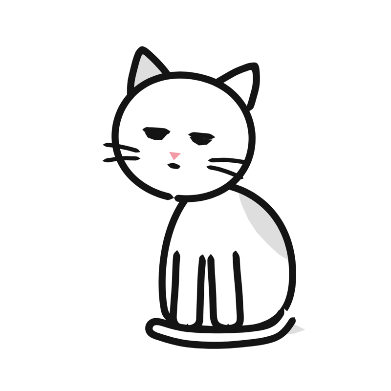 Judging you: a simple Big Heads style line drawing