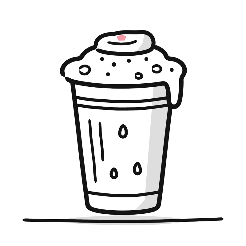 Lassi: a simple Big Heads style line drawing