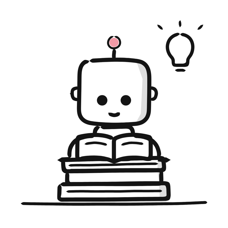 Machine learning: a simple Big Heads style line drawing