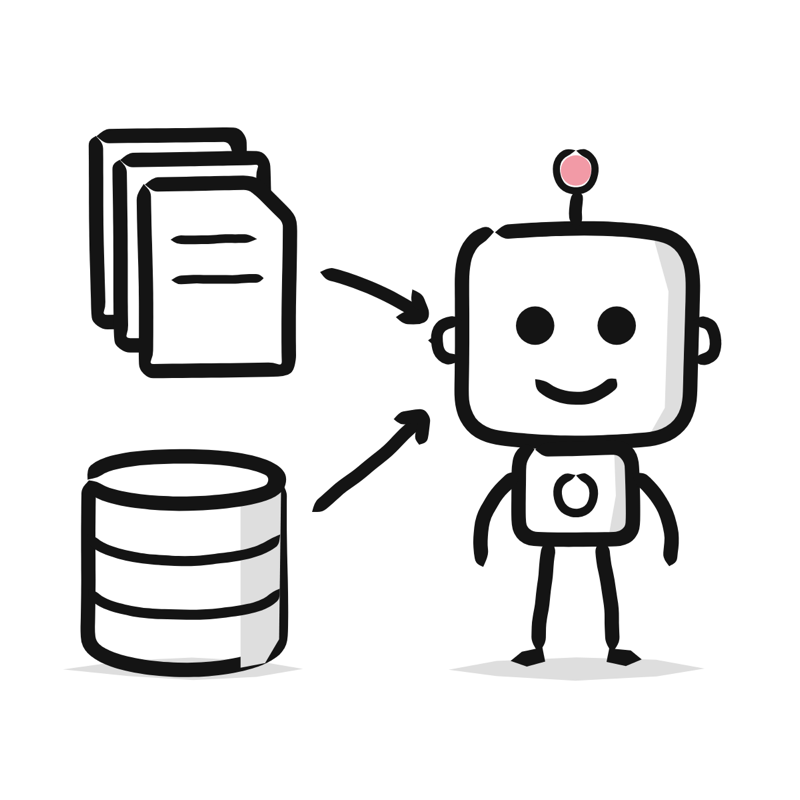 Training data: a simple Big Heads style line drawing