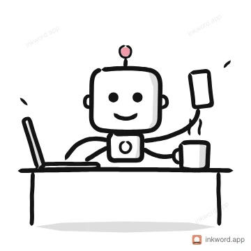 AI at work illustration
