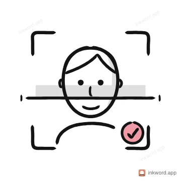 Face recognition illustration