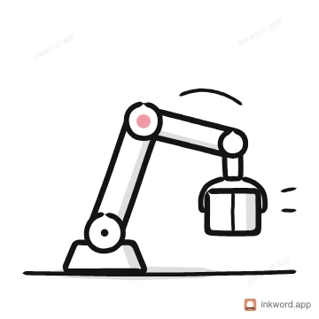 Robot arm illustration