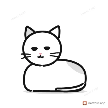 Cat loaf illustration