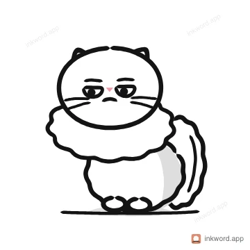 Persian cat illustration