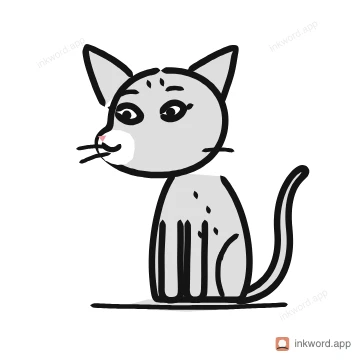 Abyssinian cat illustration