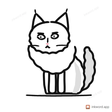Norwegian Forest Cat illustration