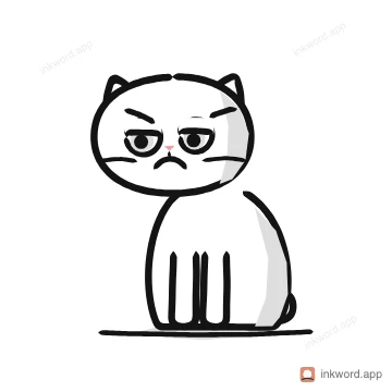 Exotic Shorthair cat illustration