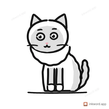 Birman cat illustration