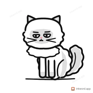 Himalayan cat illustration