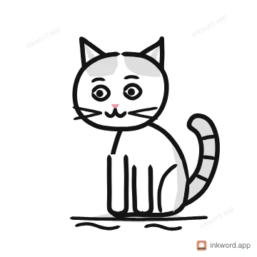 Turkish Van cat illustration