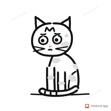 Egyptian Mau cat illustration