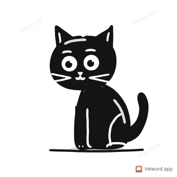 Bombay cat illustration
