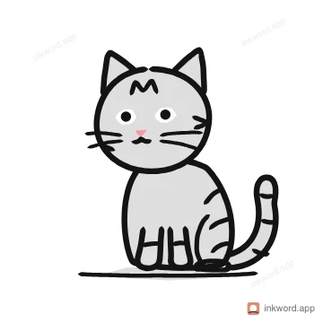 Tabby cat illustration