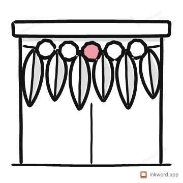 Mango leaf toran illustration