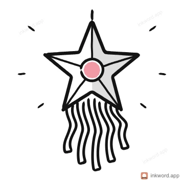 Sky lantern illustration