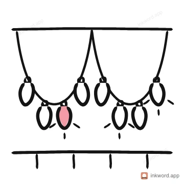 Fairy lights illustration