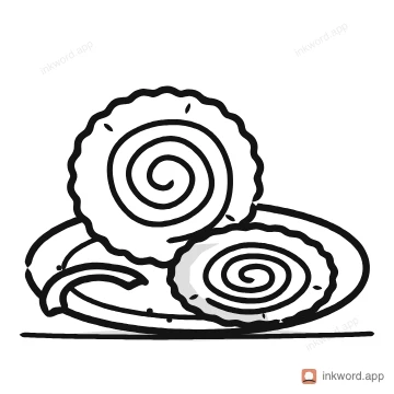 Chakli illustration