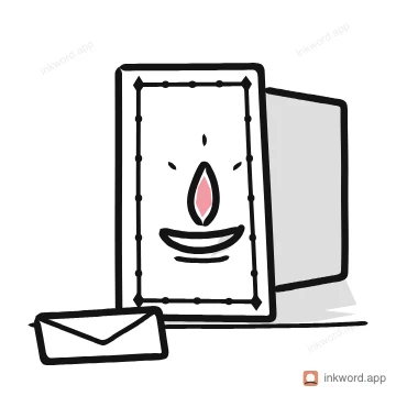 Diwali greeting card illustration