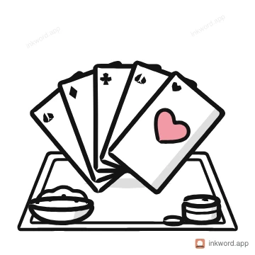 Card night illustration