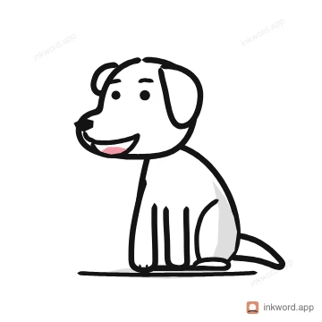 Labrador dog illustration
