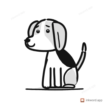Beagle dog illustration