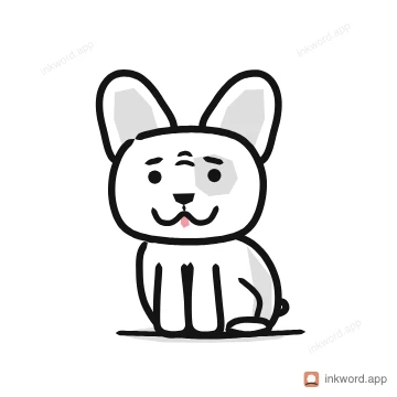 French Bulldog illustration