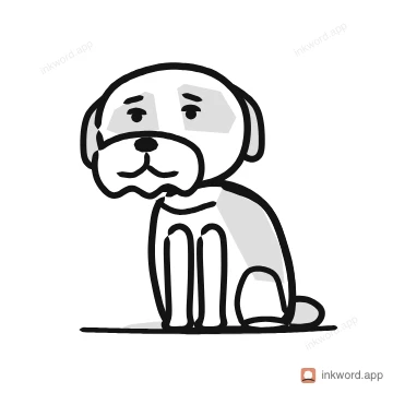 Saint Bernard dog illustration
