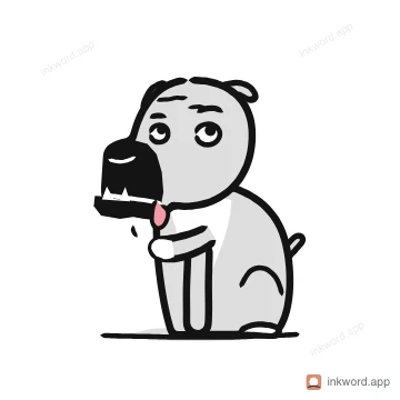 Boxer dog illustration