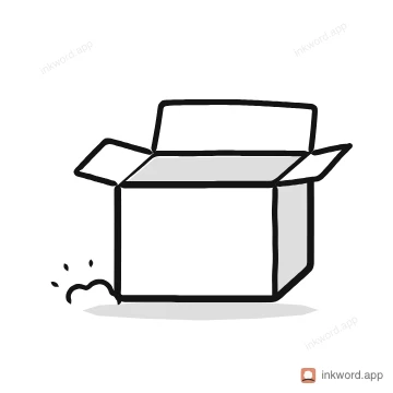 Empty box empty state illustration