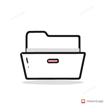 Empty folder empty state illustration