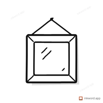 Empty photo frame empty state illustration