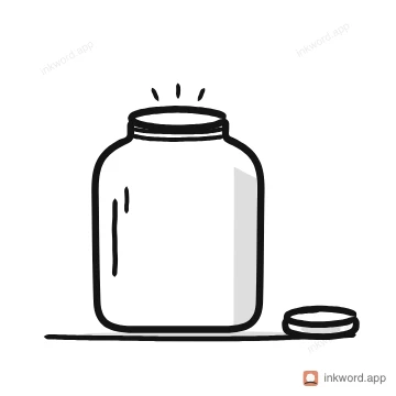 Empty jar empty state illustration