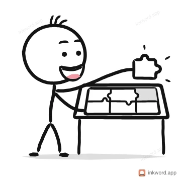 Jigsaw puzzle illustration