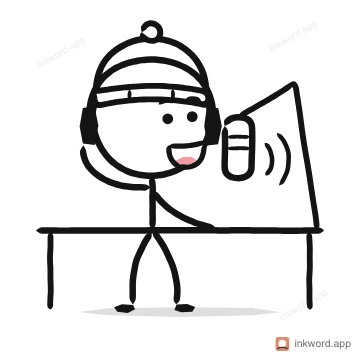 Podcasting illustration
