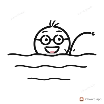 Swimming illustration