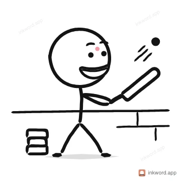Gully cricket illustration