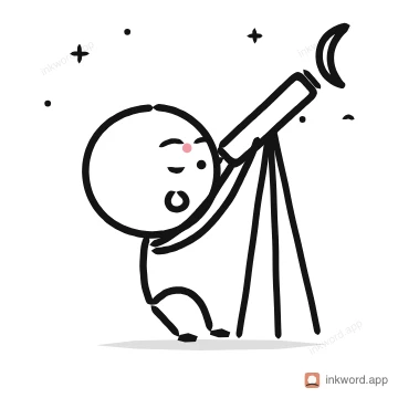 Stargazing illustration
