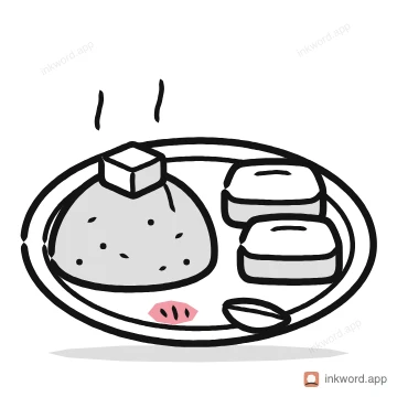 Pav bhaji illustration