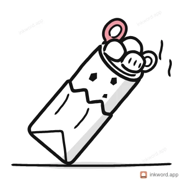 Kathi roll illustration