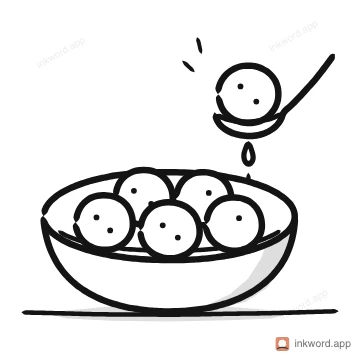 Rasgulla illustration
