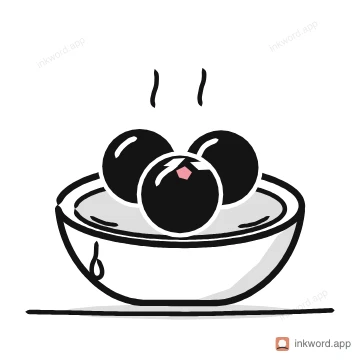 Gulab jamun illustration