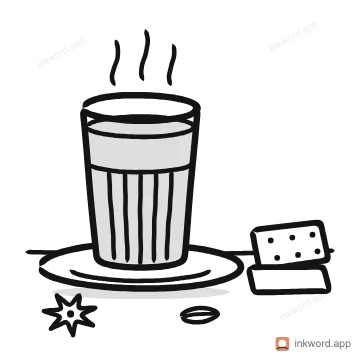 Masala chai illustration