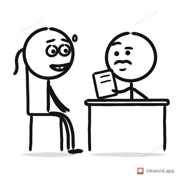 Job interview illustration