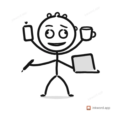 Multitasking illustration