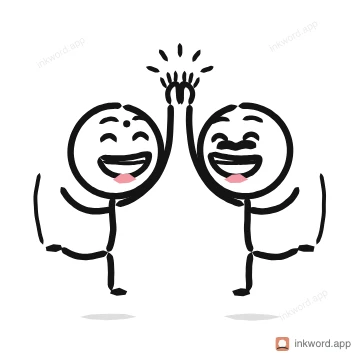 High five illustration